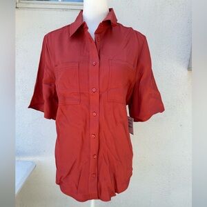 Nordstrom dusty Red Casual Button Down Shirt